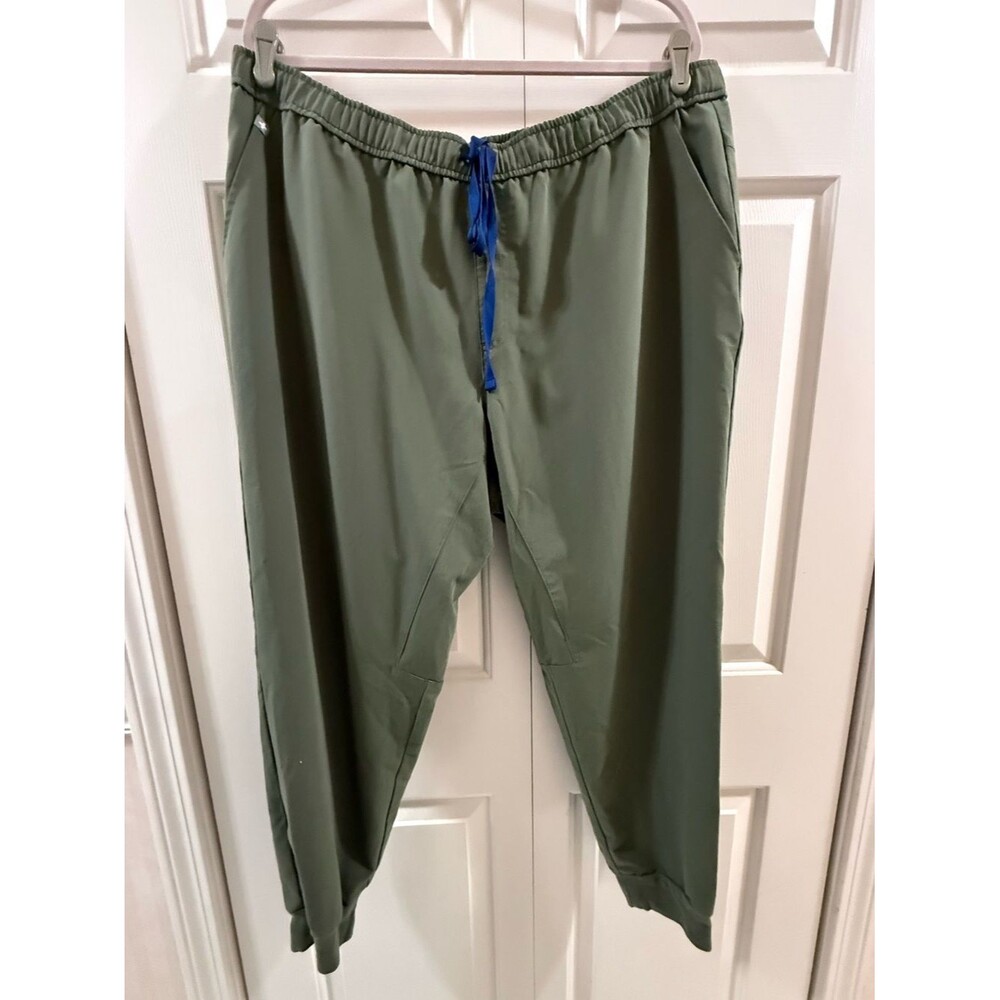 FIGS Men’s Tansen Jogger Scrub Pants Olive Green Stretch Technical Collection 3X
